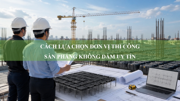 Cách lựa chọn đơn vị thi công sàn phẳng không dầm uy tín